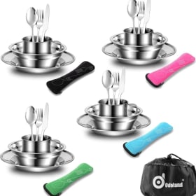 Photo of Odoland Stainless Steel Camping Flatware Set  (FTX Mess Kit)