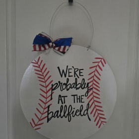 Baseball Door Hanger item