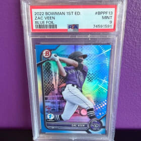 Zac Veen - Bowman 1st Edition Blue Foil PSA 9 item
