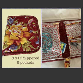 8x10 inch zipper pocket lead/show organizer item