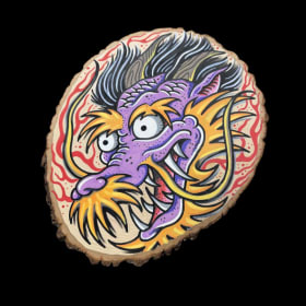 Purple Dragon by Brendan Heneghan, Valued at $250 item