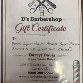 #14 D’s Barbershop: $40 Haircut Certificate item