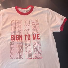 Large SIGN TO ME T-Shirt (with shipping fees) item