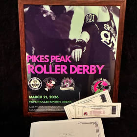 Pikes Peak Derby Dames tickets and framed poster item
