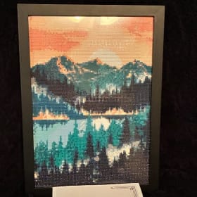 “Mountain” — framed diamond art item
