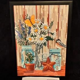 “Jars” — framed diamond art item