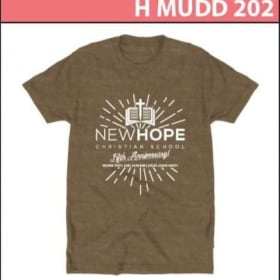 5th Anniversary T-shirt - Heathered Mudd item