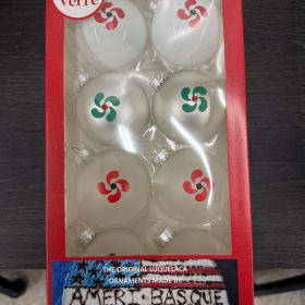 American Basque Glass Ornament Set (8-Piece) item
