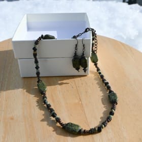 Beaded Necklace & Earrings item