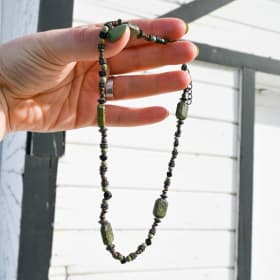 Beaded Necklace & Earrings item