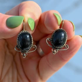 Black & Silver Earrings item