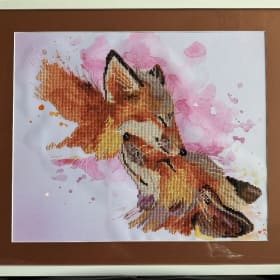 Framed Foxy Love diamond art 20 x 24 item