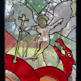 Dragon Slayer 11 x 14 Stained Glass item