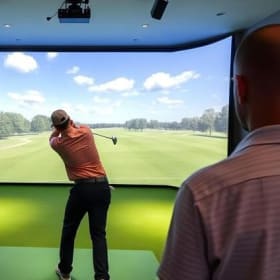 #18-Simulator and Trackman Stats with Golf Pro item