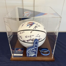 OKC Thunder ball signed by the team item