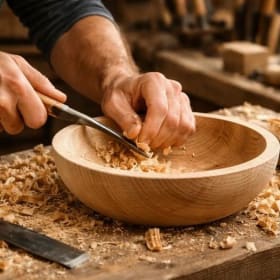 LEARN TO TURN A WOODEN BOWL item