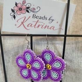 Photo of Beads by Katrina Floral Earrings