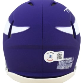 Autographed T.J. Hockenson Mini Helmet item