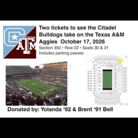 Two tickets to see Aggie Football: Citadel Bulldogs vs Texas item