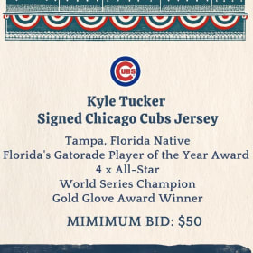 Kyle Tucker Signed Cubs Jersey item