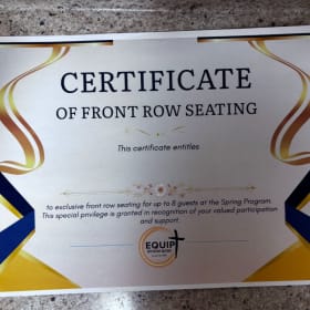 VIP Front Row Seats at the Equipt Spring Program item
