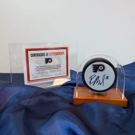 Signed Flyers Puck: Rodrigo Ābols item