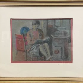 Woman by Fire item