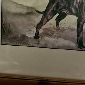 Original staffy watercolour item
