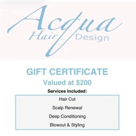 Acqua Hair Design - $200 Gift Certificate (OA303) item