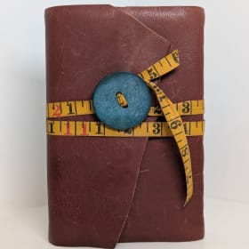 Rustic Hand-Made Leather Diary item