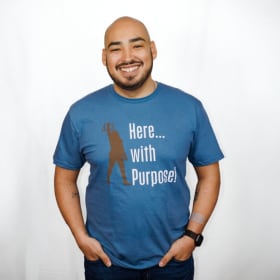 Here... with Purpose T-shirt item