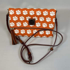 Dooney & Bourke Clemson Foldover Crossbody - LN item
