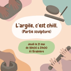 La vraie argile, sculpture - 21 mai @18h-21h ÉRAB item
