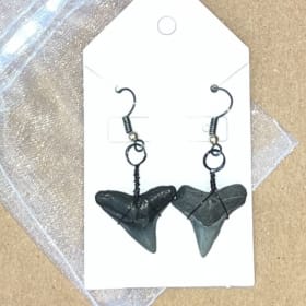 Handcrafted Shark Tooth Earrings item