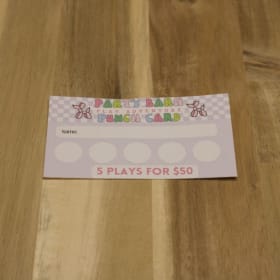 Party Barn 5-Play Punch Card item