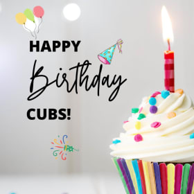 Birthday message for marquee item