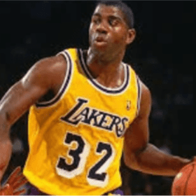 MAGIC JOHNSON Autographed Mitchell & Ness item