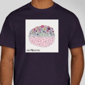 Short Sleeve Brain Flowers Graphic Tee item