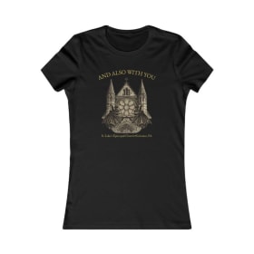 Women's "And Also with You" T-shirt - Bella+Canvas 6004 item