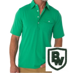 Embroidered Criquet Polo - Augusta Green - **Pre Order** item