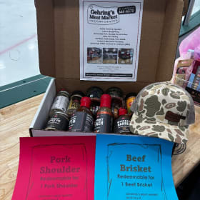 Gehring's Meat Market Smoker Box - Silent Auction Basket 6 item