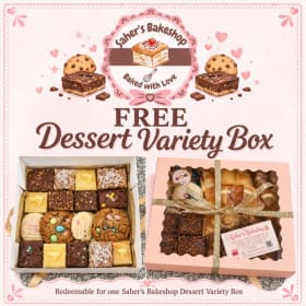 Saher's Bakeshop – Dessert Variety Box Gift Coupon #1 item