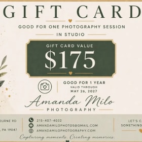 $175 In-Studio Photography Session – Amanda Milo Photography item