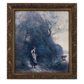 "Peasant Woman Tending Her Cow at the Edge of a Wood" item