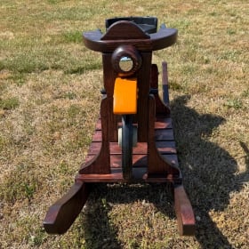Wooden Motorcycle Rocker Toy item
