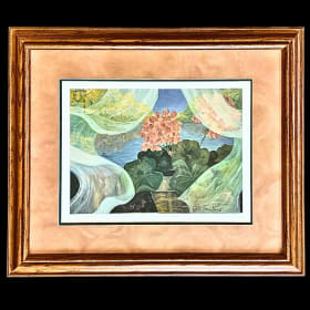 Framed and signed (unititled) print by Jill Troutman item