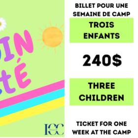 3 children: add one ticket per week of camp item