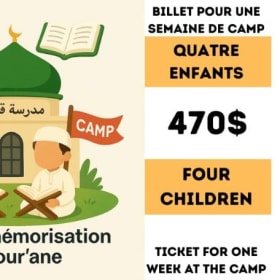 4 children: add one ticket per week of camp item
