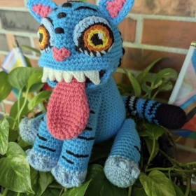 Crocheted Derpy Tiger from K Pop Demon Hunters item