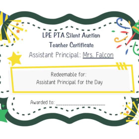 Assistant Principal for a day item